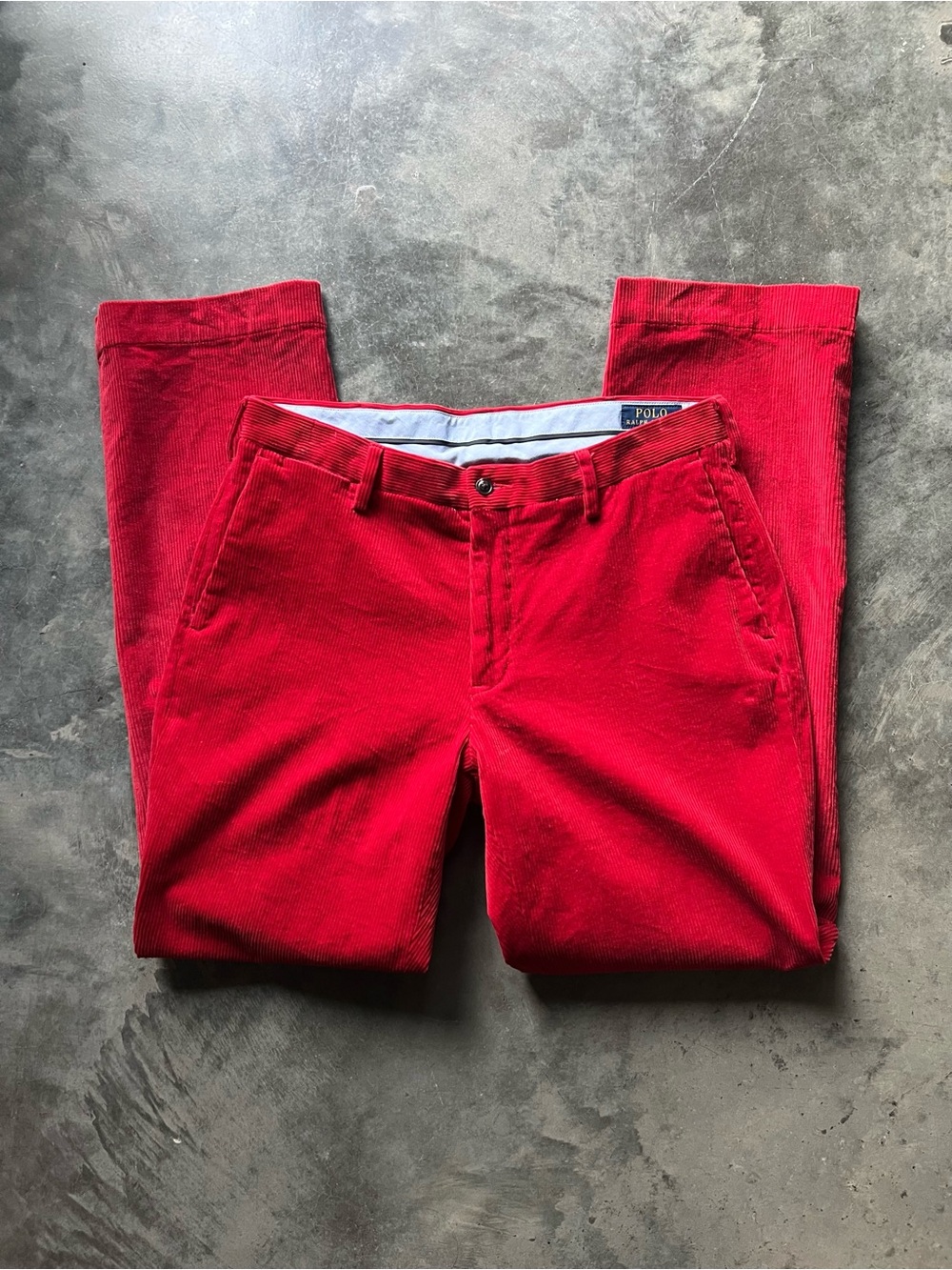 Polo Ralph Lauren classic fit red corduroy pants Men’s 33x32